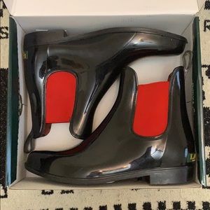 Ralph Lauren rain boots. Gently used. With box.